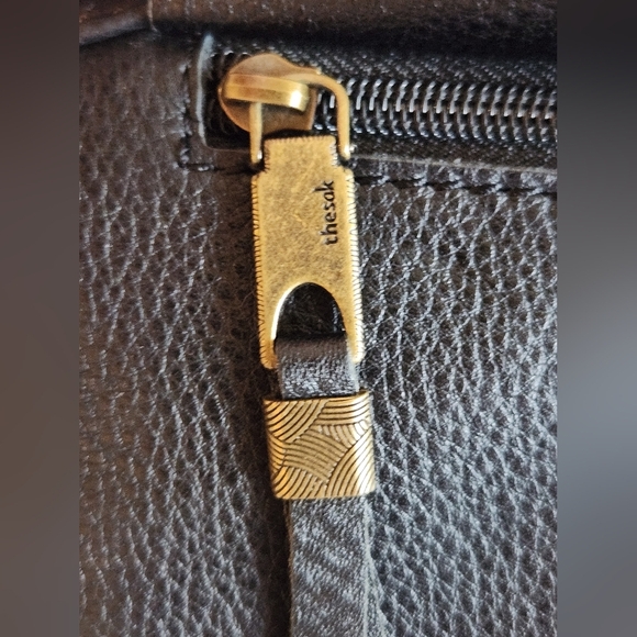 The Sak Black Leather Satchel Melrose Model - Picture 3 of 15